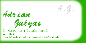 adrian gulyas business card